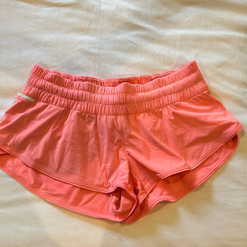 Lululemon shorts in bright pink